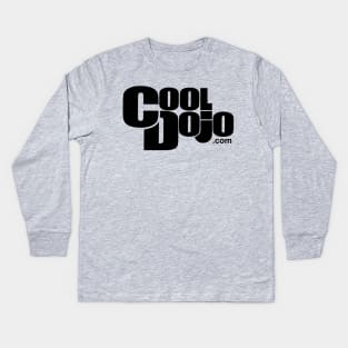 Cool Dojo Logo (Black) Kids Long Sleeve T-Shirt